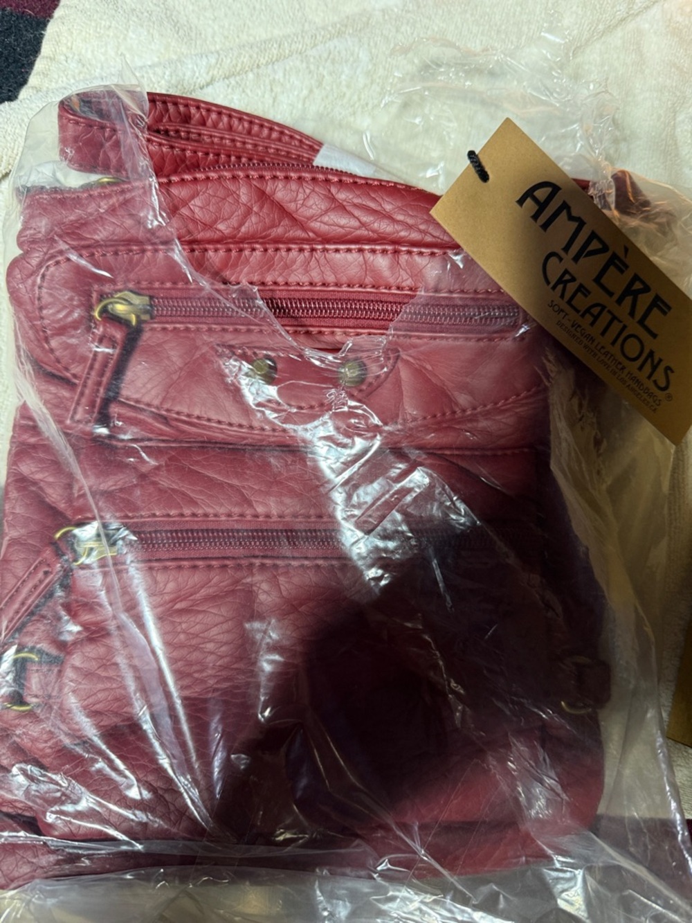 Ampere Creations Red Crossbody Bag